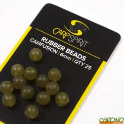 Perle Carp Spirit Rubber Bead 6mm Camfusion (par 25)