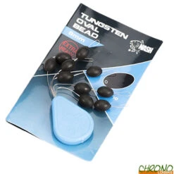 Perle Nash Tungsten Oval Beads (par 10)