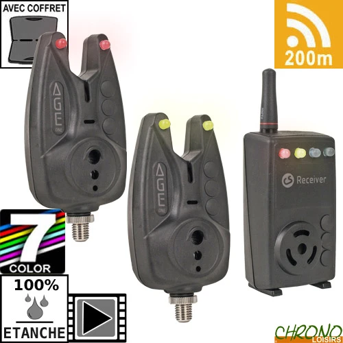 Coffret Carpsounder Centrale 2 Détecteurs Age One 3 Coffret Carpsounder Centrale 2 Détecteurs Age One