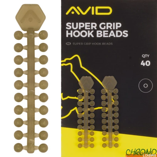 Stops Anneaux Avid Carp Super Grip Hook Beads (par 40) 3 Stops Anneaux Avid Carp Super Grip Hook Beads (par 40)
