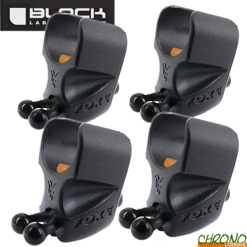 Clip Ligne Fox Black Label Ajustable Rod Clip (par 4) 2 Clip Ligne Fox Black Label Ajustable Rod Clip (par 4)