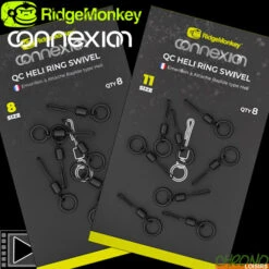 Emerillon à Anneau RidgeMonkey Connexion QC Heli Ring (par 8)