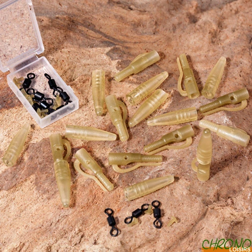 Clip Plomb Extra Carp Lead Clip & Swivels (par 10) 3 Clip Plomb Extra Carp Lead Clip & Swivels (par 10)