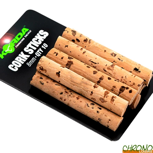 Bâtonnet De Liège Korda Cork Sticks 8mm (par 10) 3 Bâtonnet De Liège Korda Cork Sticks 8mm (par 10)