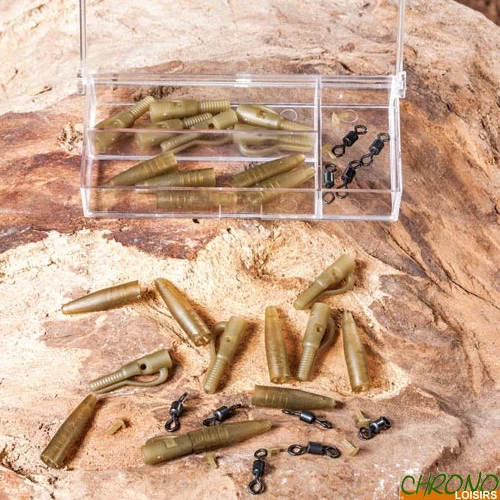 Clip Plomb Extra Carp Lead Clip & Swivels Box (par 10) 3 Clip Plomb Extra Carp Lead Clip & Swivels Box (par 10)