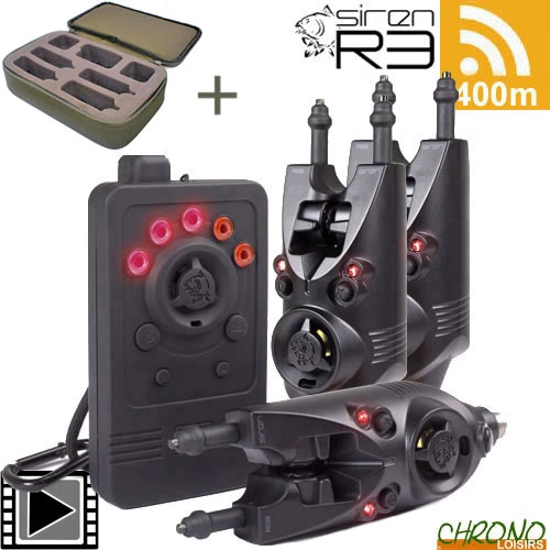 Coffret Nash Centrale Siren R3 + 3 Détecteurs R3 Rouge 3 Coffret Nash Centrale Siren R3 + 3 Détecteurs R3 Rouge