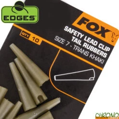 Tétine Fox Edges Tail Rubbers Khaki (par 10)