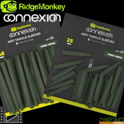 Anti Tangle RidgeMonkey Connexion Sleeve Weed Green (par 25)