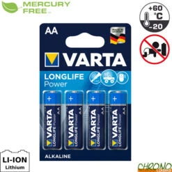 Pile Varta Longlife Power AA LR06 1.5V (par 4)