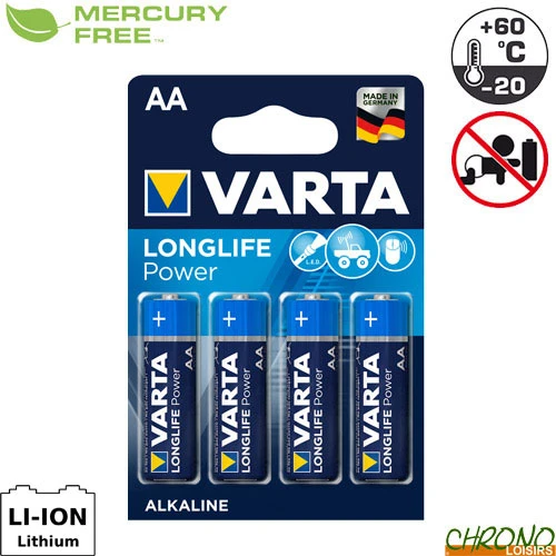 Pile Varta Longlife Power AA LR06 1.5V (par 4) 3 Pile Varta Longlife Power AA LR06 1.5V (par 4)