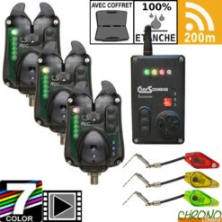 Set Electronique Carpsounder 3D Roc XRS-ACC Black Neon Dropstar DR-LX2 Mini