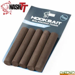 Mousse Nash Hookbait Balancing Foam Marron 7x45mm (par 5)