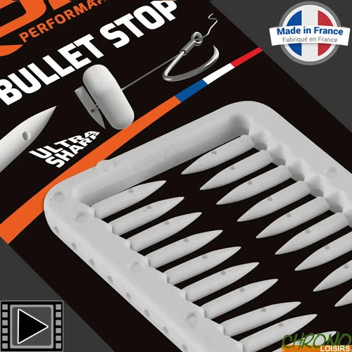 Stops Appâts ROK Bullet Stop Blanc (par 40) 3 Stops Appâts ROK Bullet Stop Blanc (par 40)
