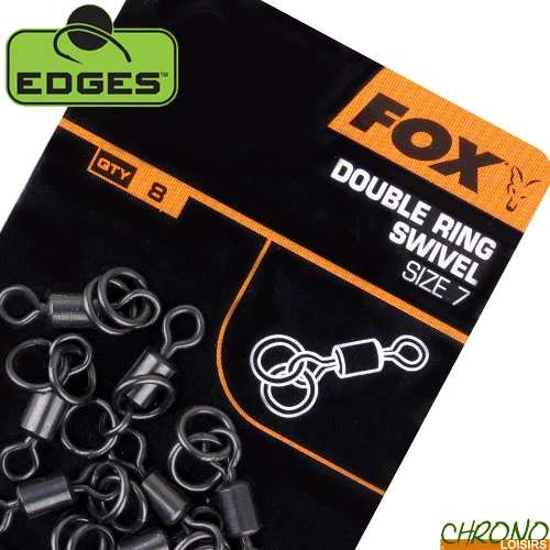 Emerillon Fox Edges Double Ring Swivel T7 (par 10) 3 Emerillon Fox Edges Double Ring Swivel T7 (par 10)
