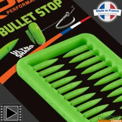 Stops Appâts ROK Bullet Stop Vert (par 40)