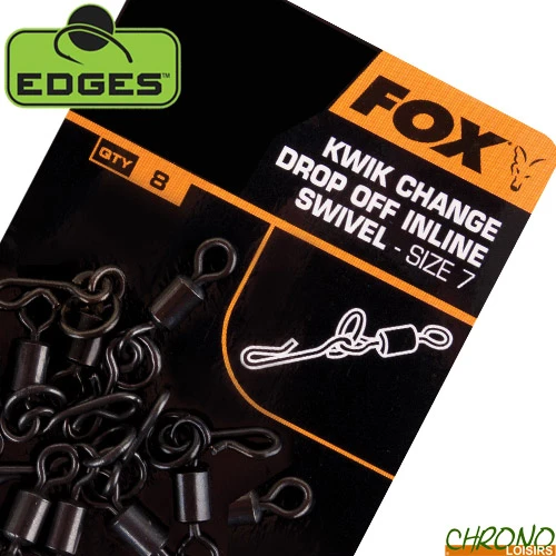 Emerillon Fox Edges Kwik Change Drop Off Inline Swivels T7 (par 10) 3 Emerillon Fox Edges Kwik Change Drop Off Inline Swivels T7 (par 10)
