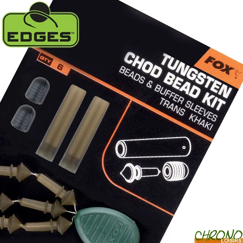 Kit Montage Fox Edges Tungsten Chod Bead (par 6) 3 Kit Montage Fox Edges Tungsten Chod Bead (par 6)