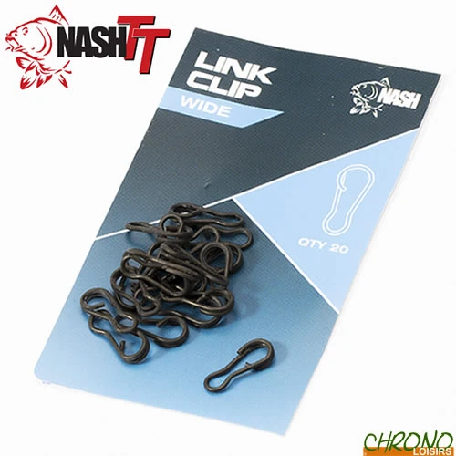 Agrafe Nash Link Clip Wide (par 20) 3 Agrafe Nash Link Clip Wide (par 20)