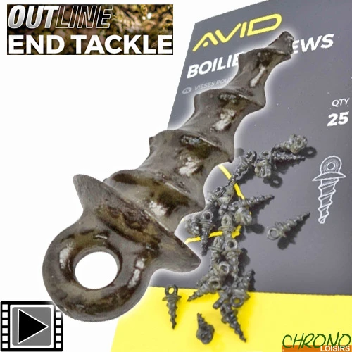 Vis à Appâts Avid Carp Boilie Screws (par 25) 3 Vis à Appâts Avid Carp Boilie Screws (par 25)