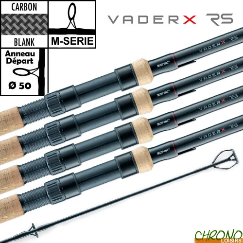 Canne Sonik VaderX 50mm 12' 3.5lbs Full Cork (les 4) 3 Canne Sonik VaderX 50mm 12' 3.5lbs Full Cork (les 4)