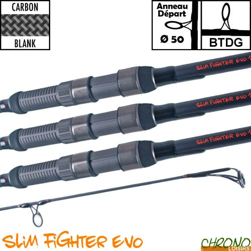Canne Carp Design Slim Fighter Evo 50mm 13' 3.5lbs (les 3) 3 Canne Carp Design Slim Fighter Evo 50mm 13' 3.5lbs (les 3)