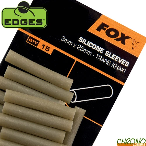 Manchon Fox Silicone Edges Khaki 3mm X 25mm (par 15) 3 Manchon Fox Silicone Edges Khaki 3mm X 25mm (par 15)