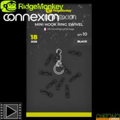Emerillon à Anneau RidgeMonkey Connexion Mini Hook Ring T18 (par 10)