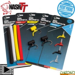 Adaptateur Nash Zig Screw Large + Mousse (par 4)