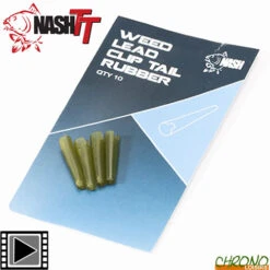 Tétine Nash Weed Lead Clip Tail Rubber (par 10)